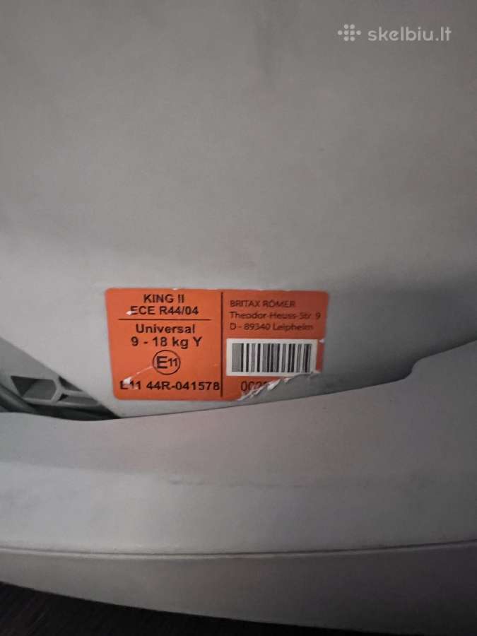 Britax Romer King II auto kedutė - nuotraukos Nr. 3