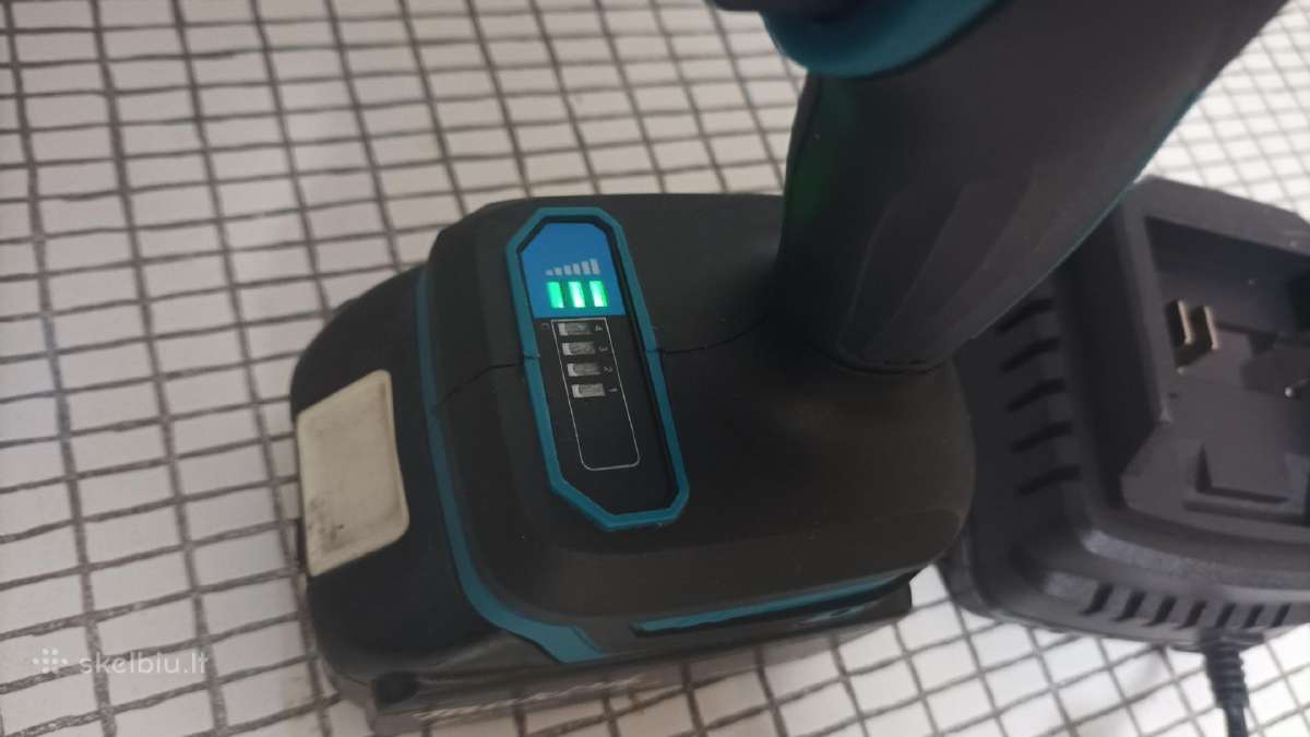 Makita suktukas Ddf 487, baterija, pakrovėjas - nuotraukos Nr. 4
