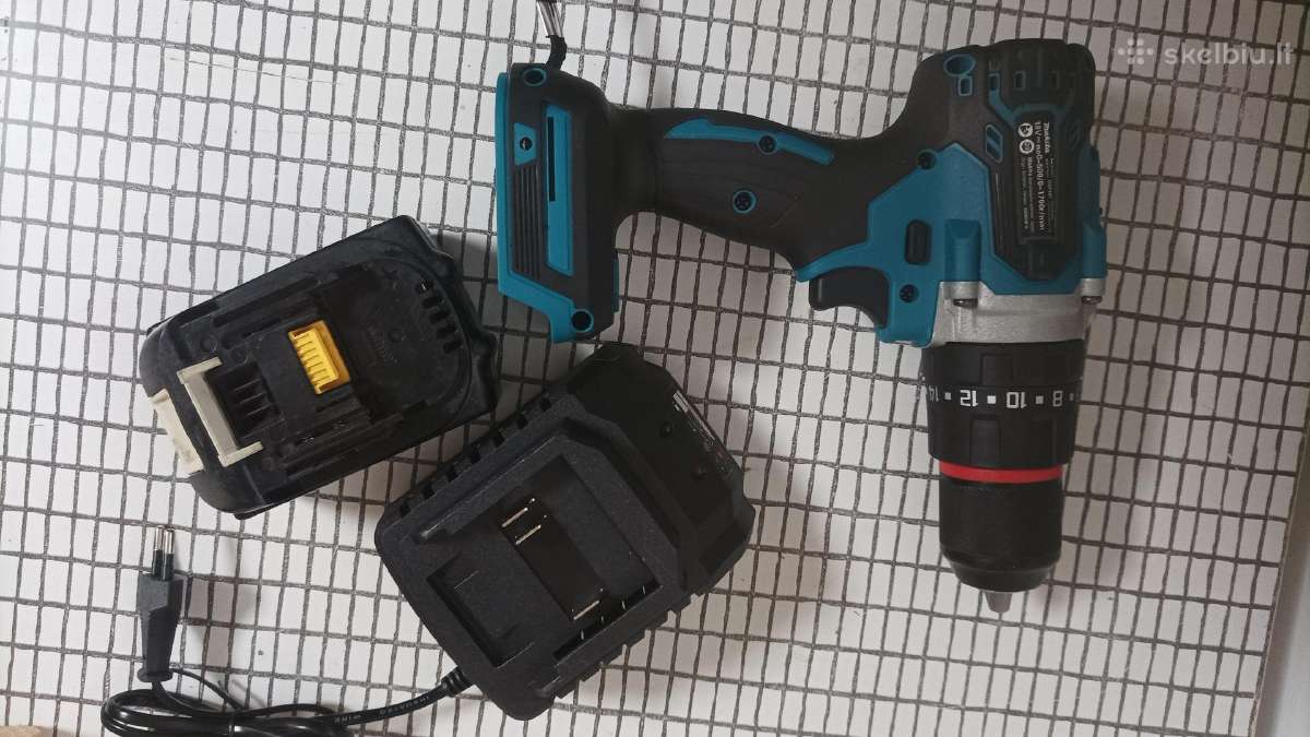 Makita suktukas Ddf 487, baterija, pakrovėjas - nuotraukos Nr. 8