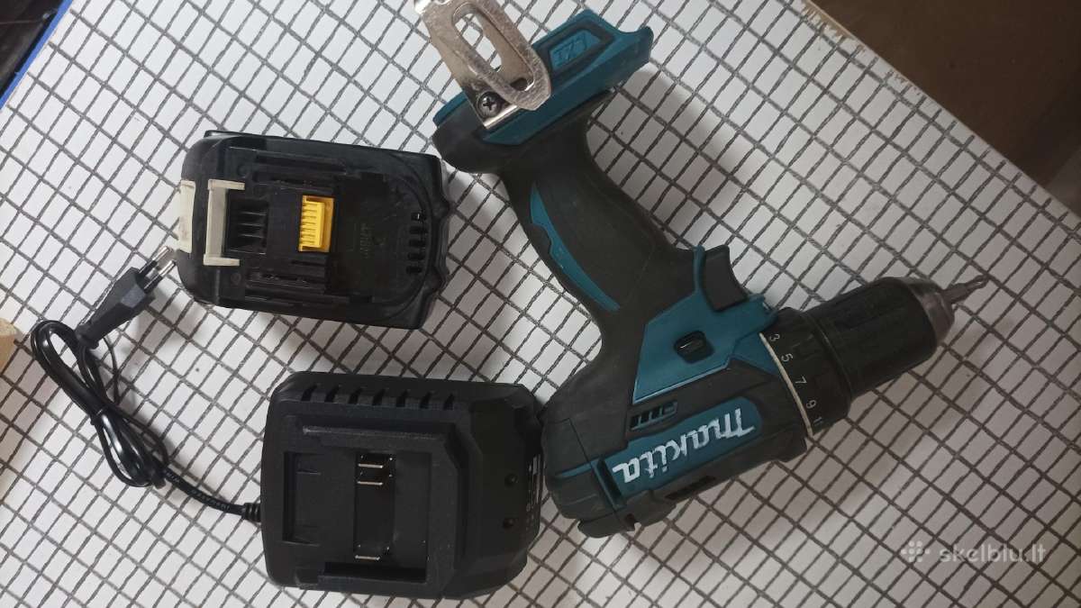 Makita suktukas Ddf 487, baterija, pakrovėjas - nuotraukos Nr. 12