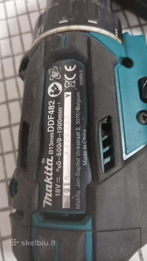 Makita suktukas Ddf 487, baterija, pakrovėjas - nuotraukos Nr. 13