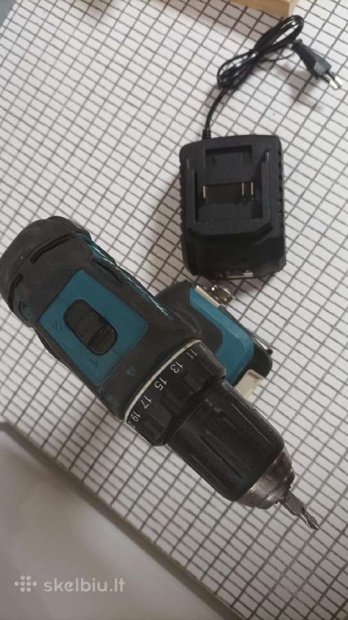 Makita suktukas Ddf 487, baterija, pakrovėjas - nuotraukos Nr. 15