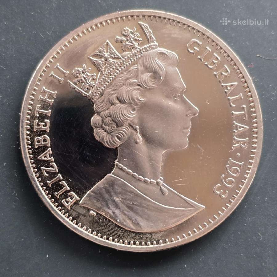 Gibraltaras 1993 2.8 ecus Eurotunelis Cu-ni - nuotraukos Nr. 2
