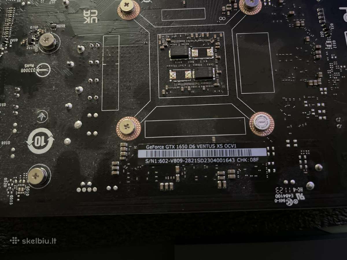 Nvidia Geforce 1650 Gtx - nuotraukos Nr. 3