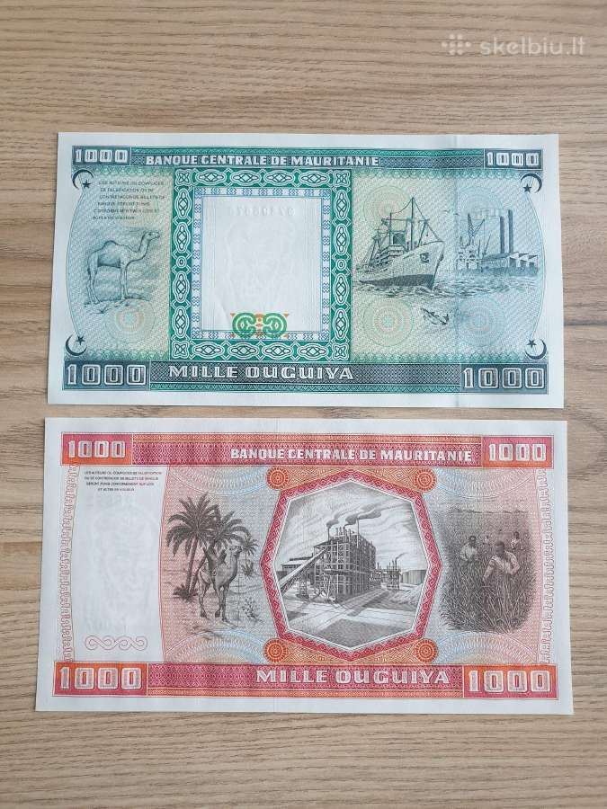 1981-1989 metų Mauritanija 1000 mille Unc - nuotraukos Nr. 2