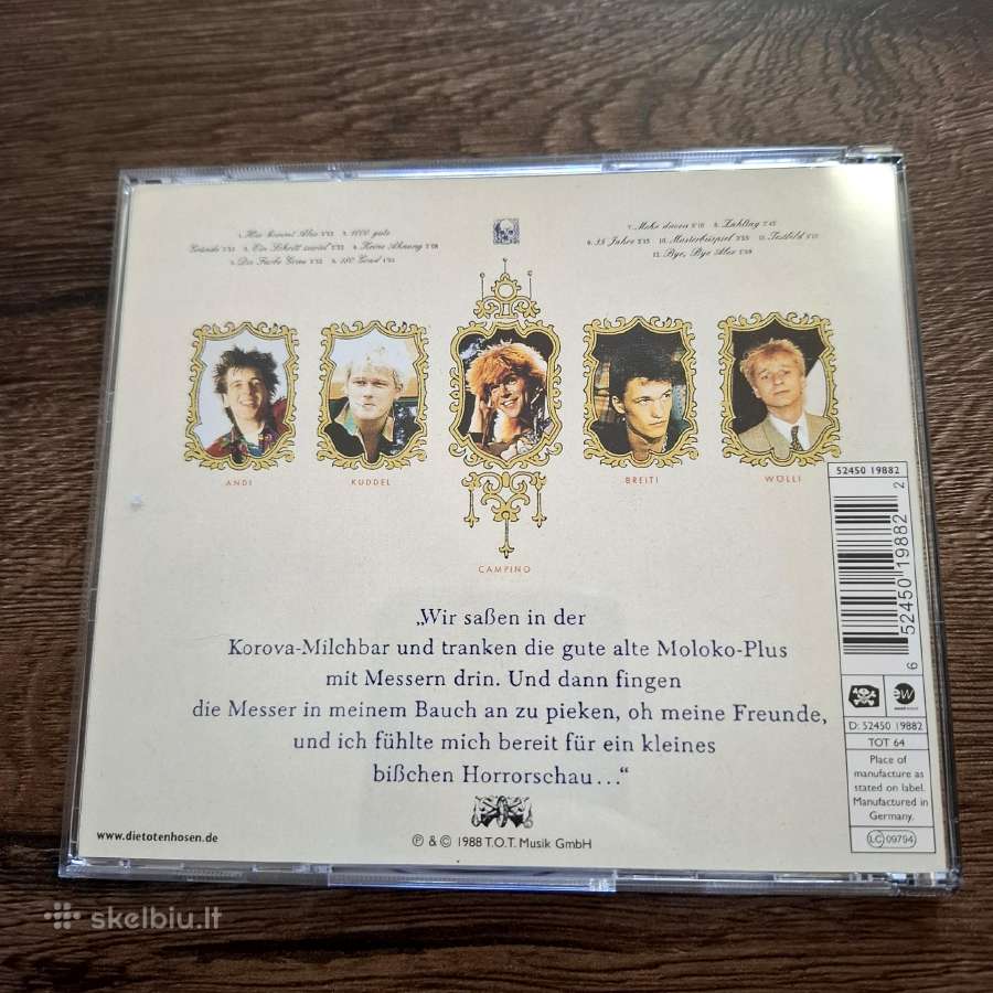 Die Toten Hosen - rock CD albumų kolekcija - nuotraukos Nr. 28