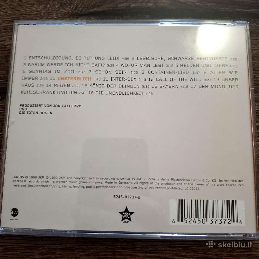 Die Toten Hosen - rock CD albumų kolekcija - nuotraukos Nr. 34