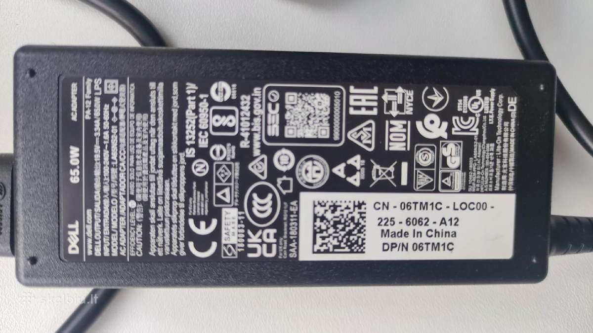 Dell pakrovėjas 65w - nuotraukos Nr. 2