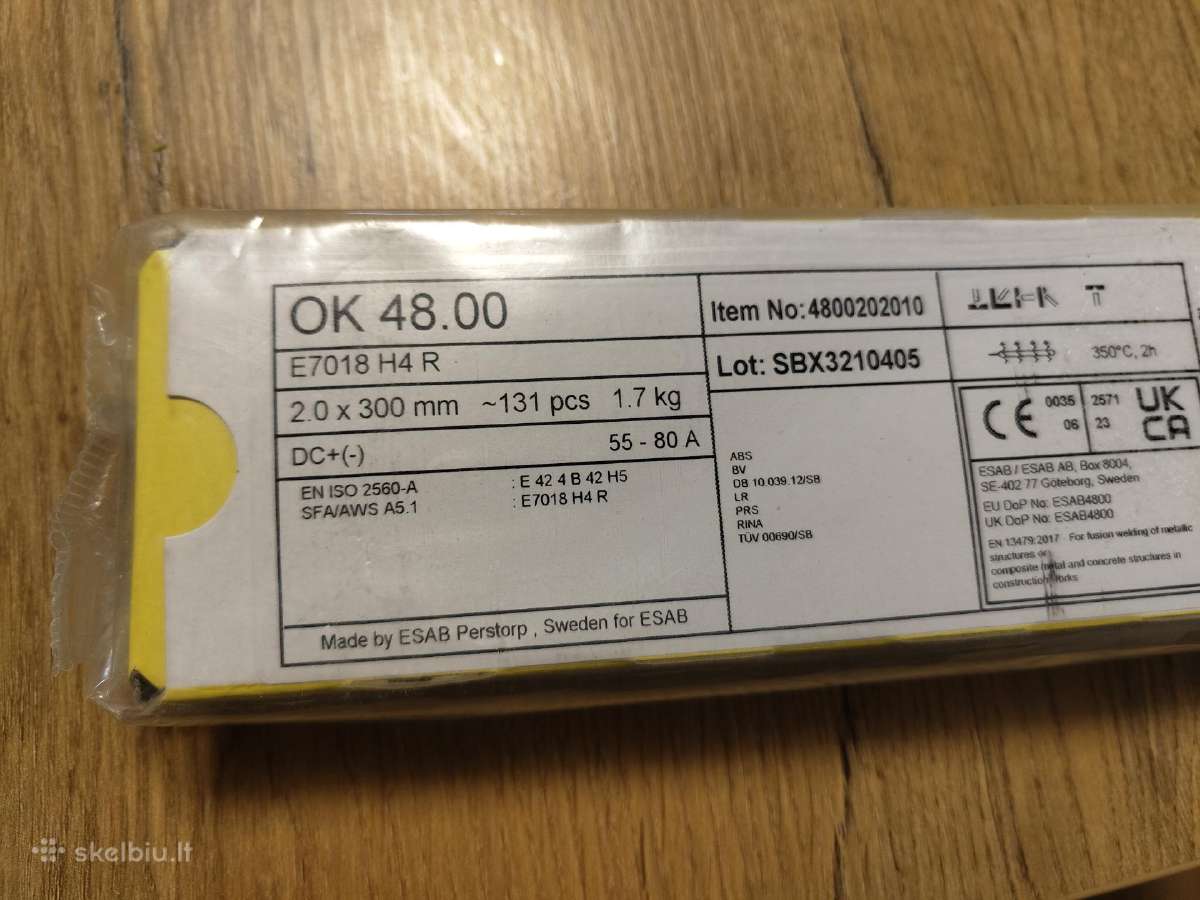 Esab Elektrodai - nuotraukos Nr. 3