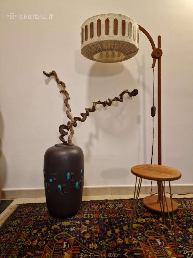 Vintažinė mid century keramikinė interjerinė vaza