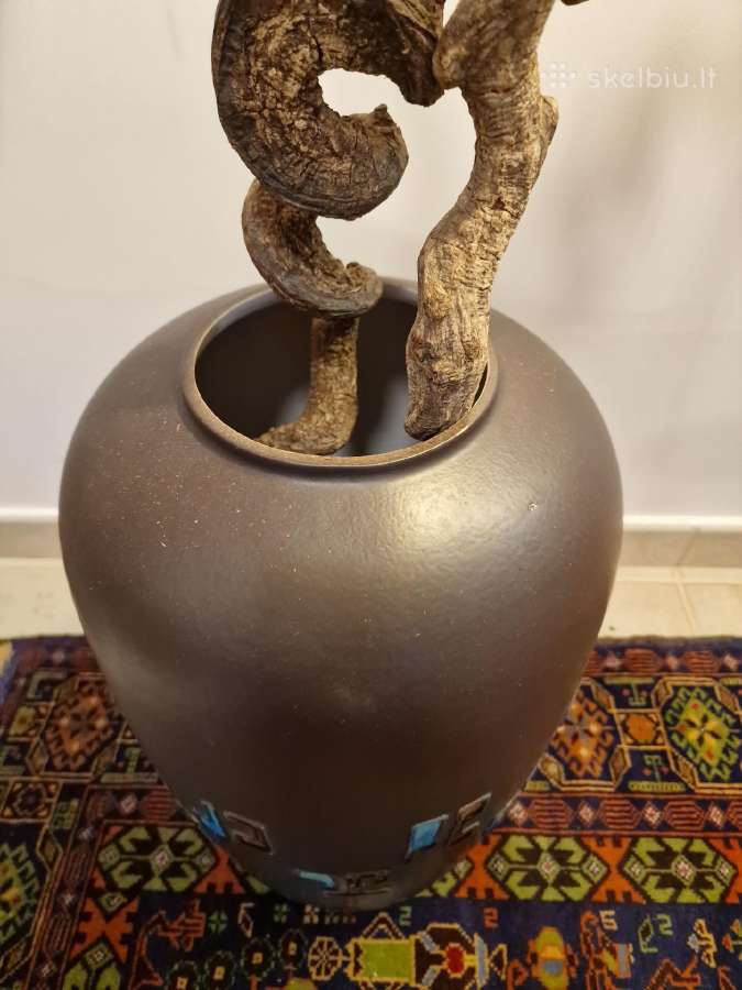 Vintažinė mid century keramikinė interjerinė vaza - nuotraukos Nr. 14