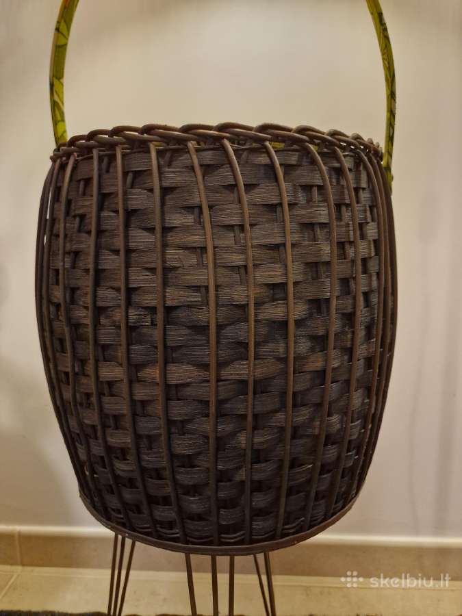 Vintažinė mid century rankdarbių dėžutė/bačkutė - nuotraukos Nr. 2