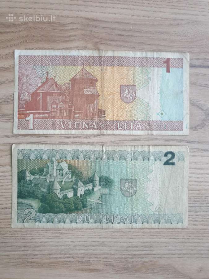 1 ir 2 litai apyvartiniai - nuotraukos Nr. 2