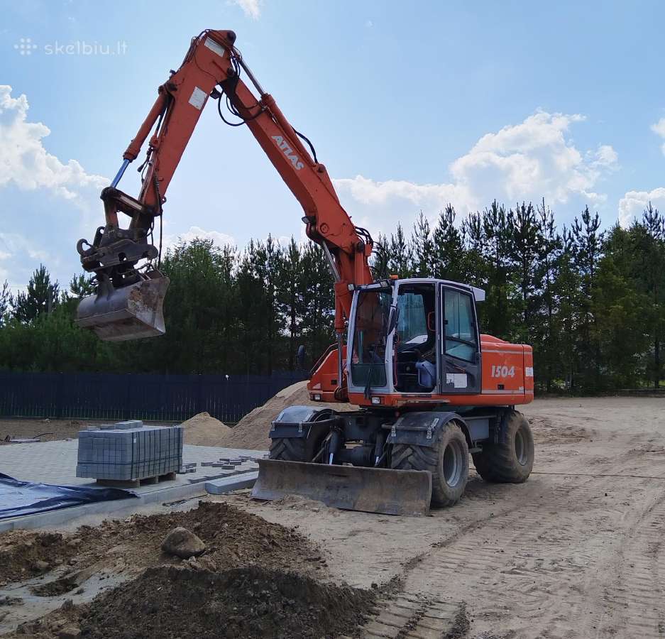 Ratinio ekskavatorių nuoma