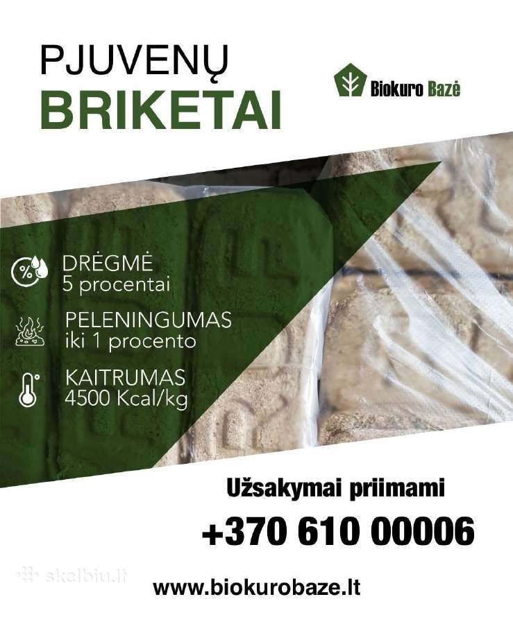 Pjuvenų briketai