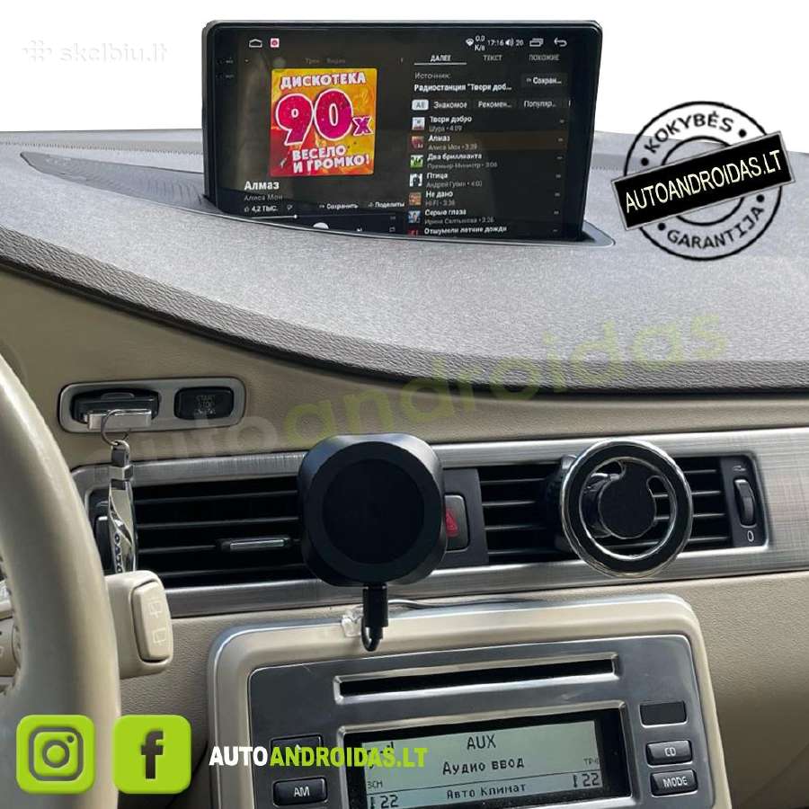 Volvo S80 V70 XC70 2006-11 Android multimedia GPS