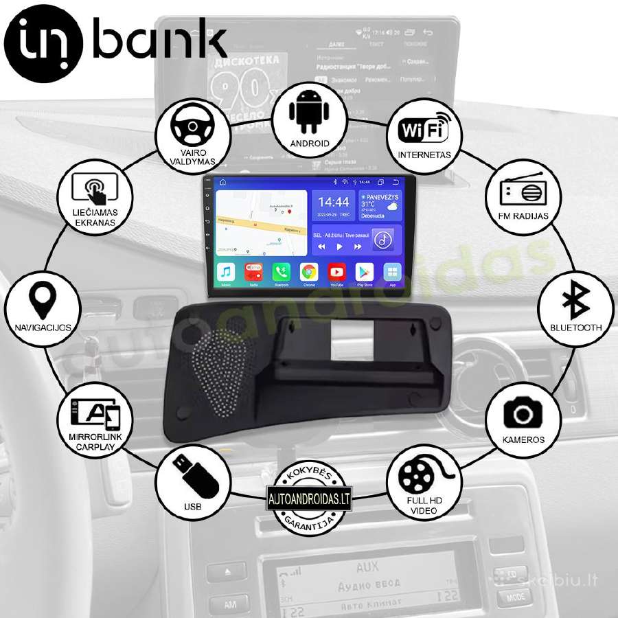 Volvo S80 V70 XC70 2006-11 Android multimedia GPS - nuotraukos Nr. 2