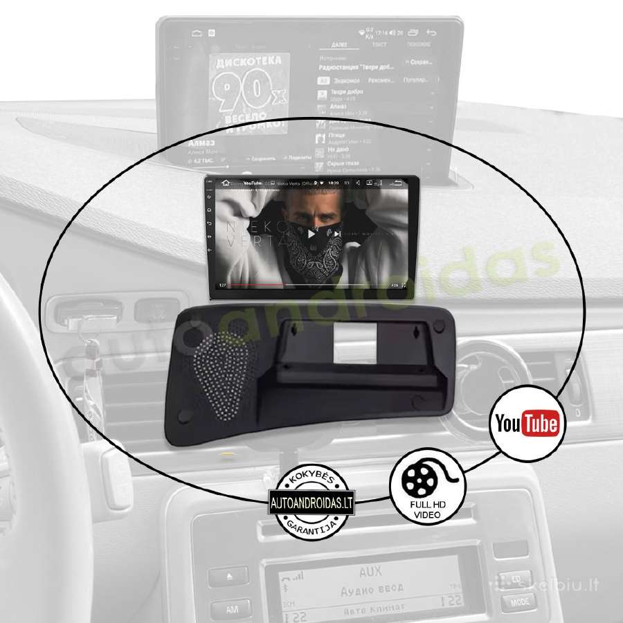 Volvo S80 V70 XC70 2006-11 Android multimedia GPS - nuotraukos Nr. 9