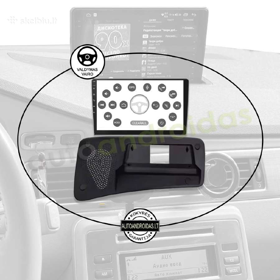 Volvo S80 V70 XC70 2006-11 Android multimedia GPS - nuotraukos Nr. 12