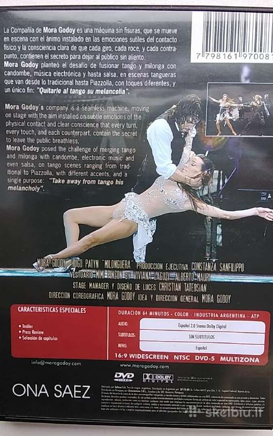 Dvd Mora Godoy Milonguera - nuotraukos Nr. 2