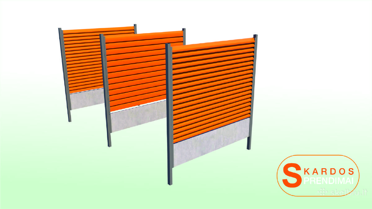 Skardinės tvoros per 5 d.d. storis 0.5mm/0.7mm. - nuotraukos Nr. 4