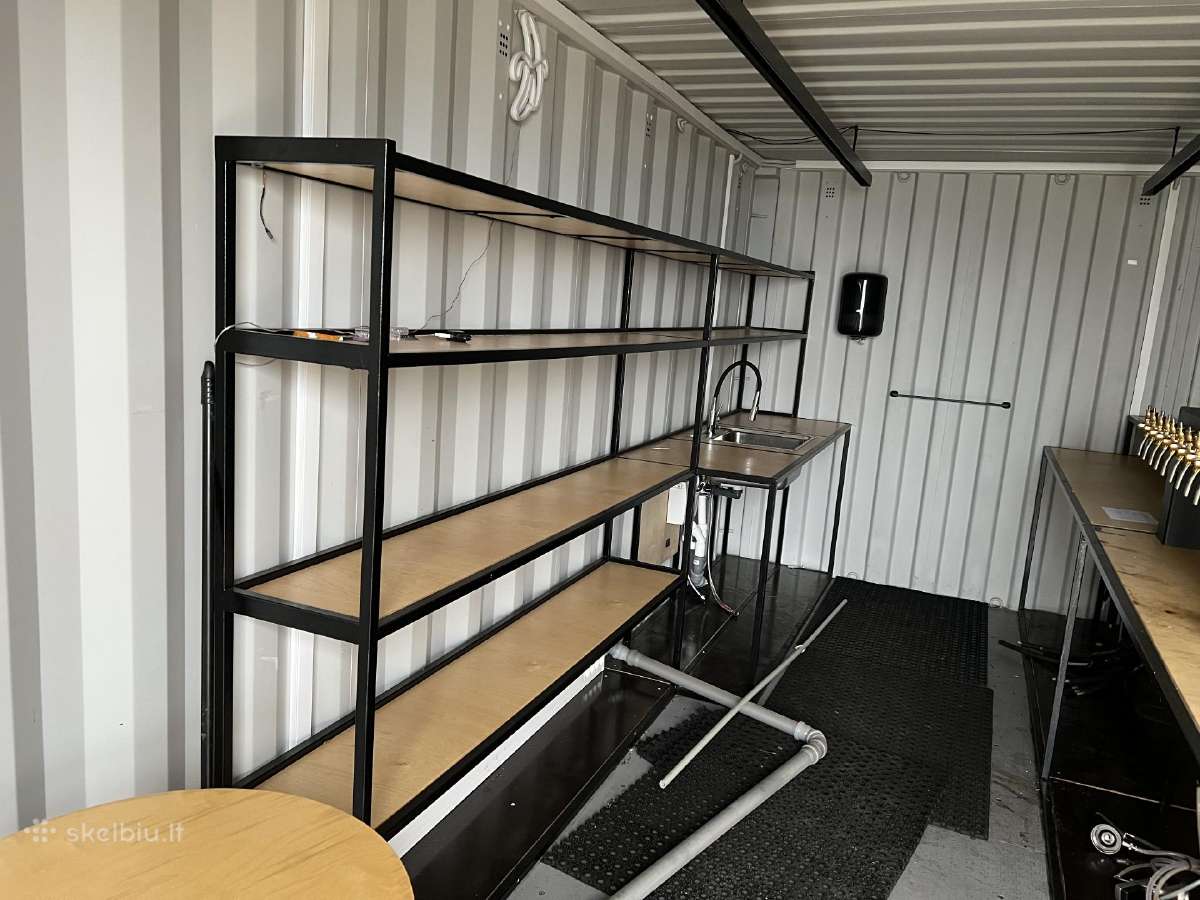 Open side jūrinis konteineris mobilus baras - nuotraukos Nr. 7