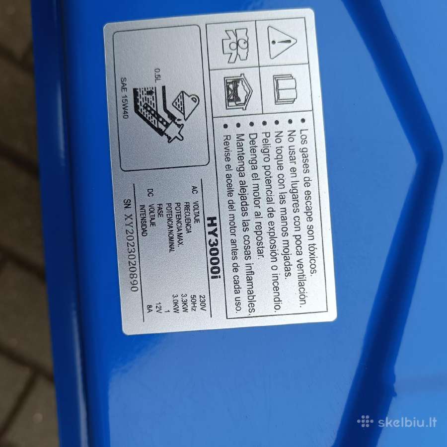 Hyundai Inventoriniai generatoriai - nuotraukos Nr. 19