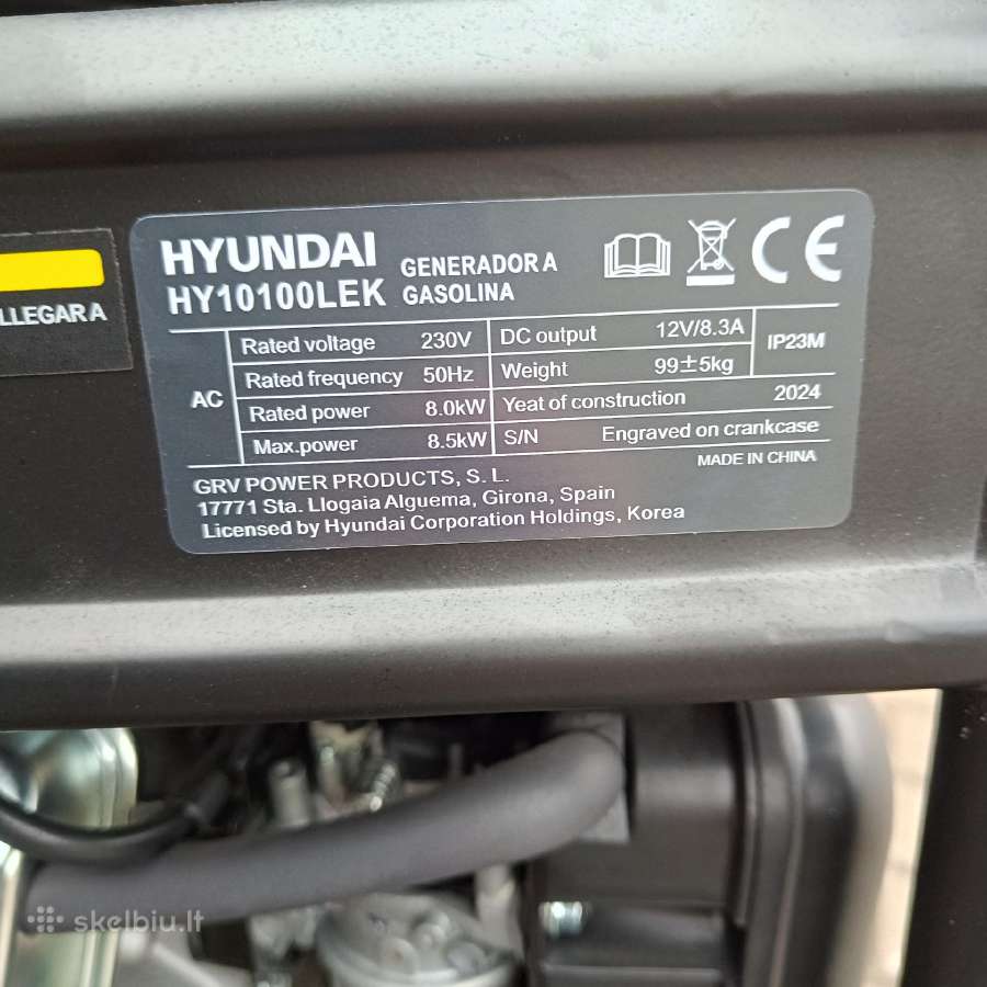Hyundai generatoriai - nuotraukos Nr. 15