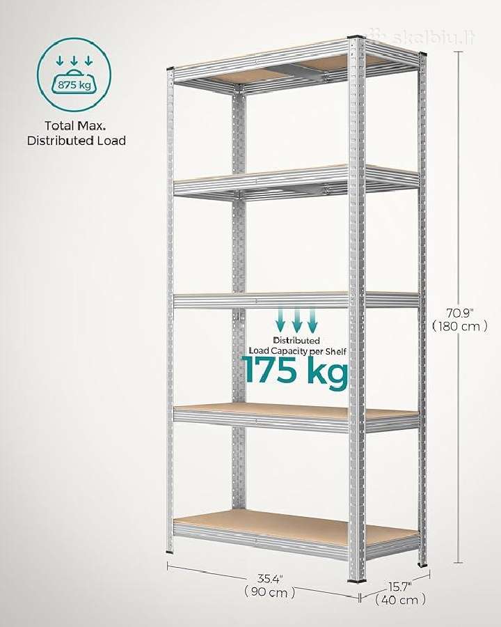 Lentynos sandeliavimui 40*90*180 - nuotraukos Nr. 4