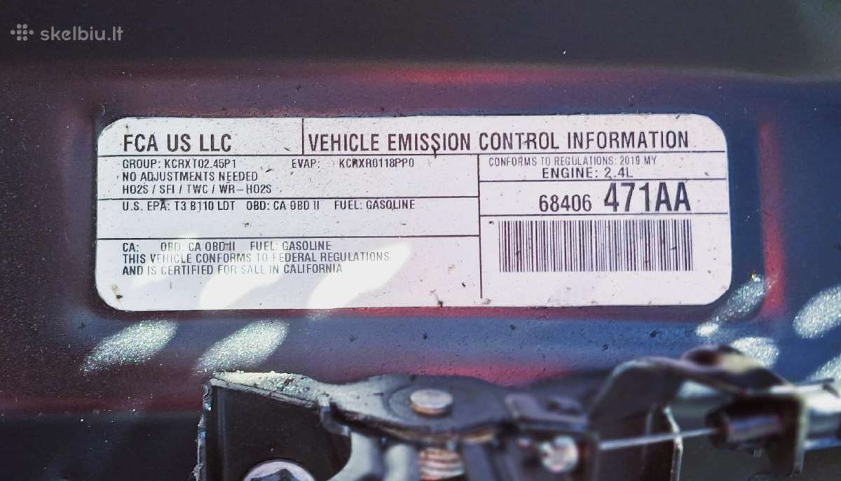 Parduodu Jeep Cherokee 2,4 benzinas/dujos - nuotraukos Nr. 20