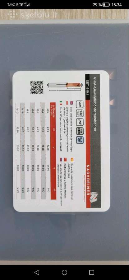 Nachreiner Gmbh Kietojo karbido čiaupų gręžimo - nuotraukos Nr. 4