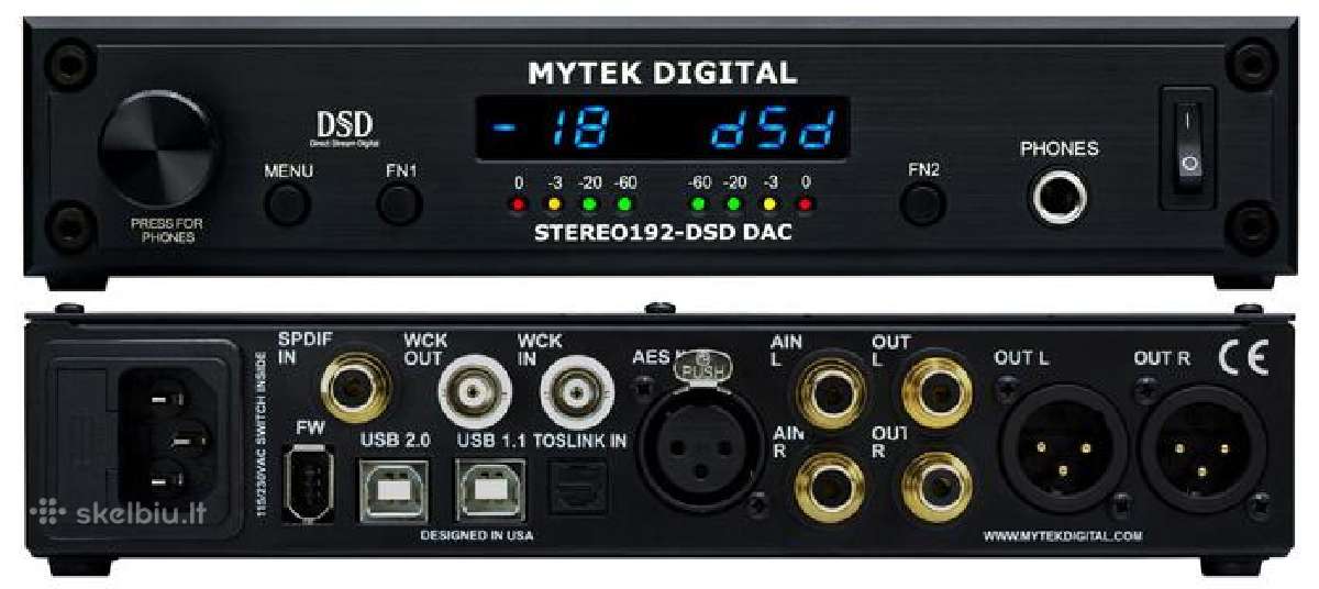 Mytek Digital Stereo192-dsd Dac - Skelbiu.lt