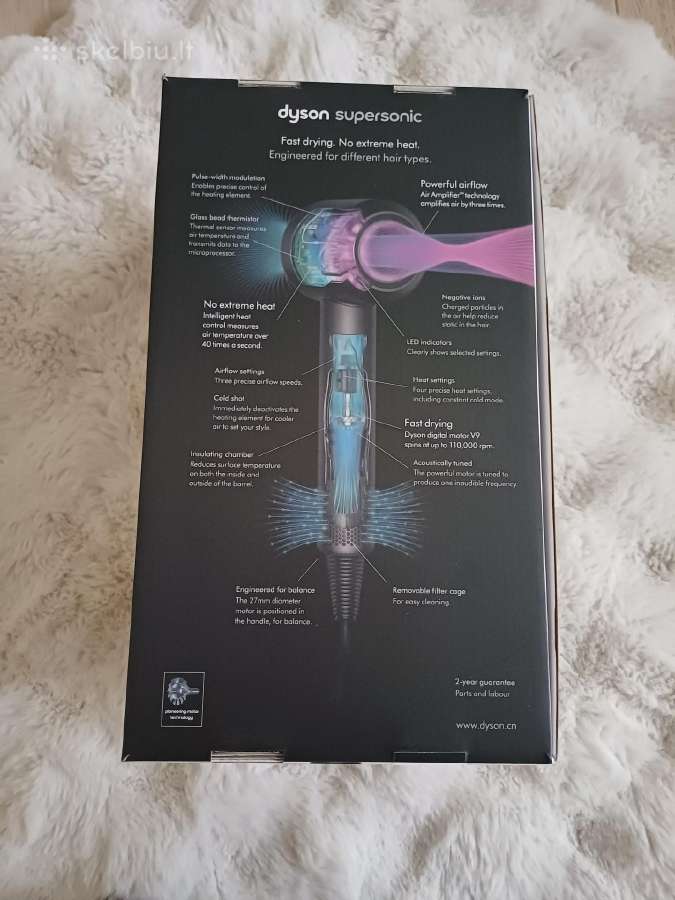 Dyson plaukų džiovintuvas naujas - nuotraukos Nr. 2