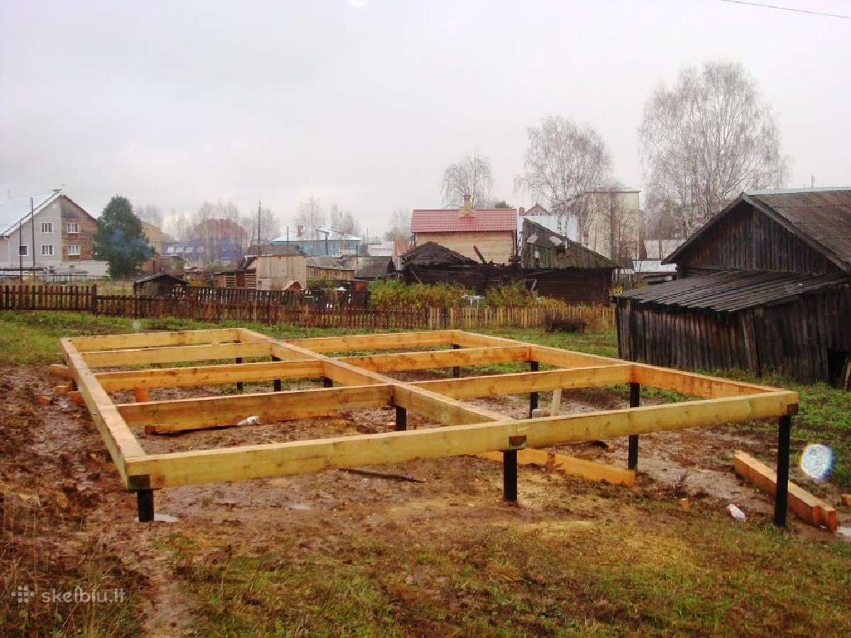 Medinių karkasinių ir Sip skydų namų statyba - nuotraukos Nr. 24