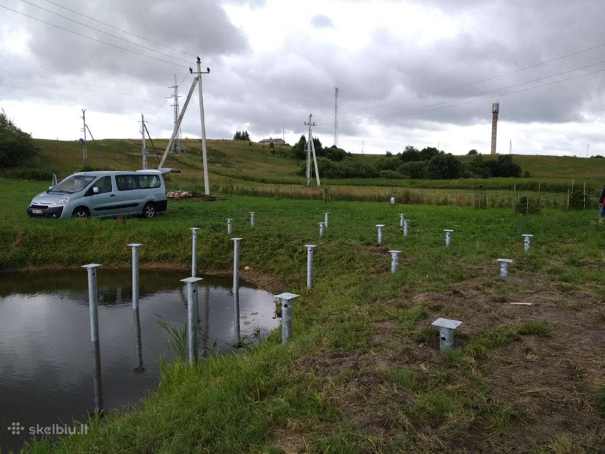 Medinių karkasinių ir Sip skydų namų statyba - nuotraukos Nr. 23