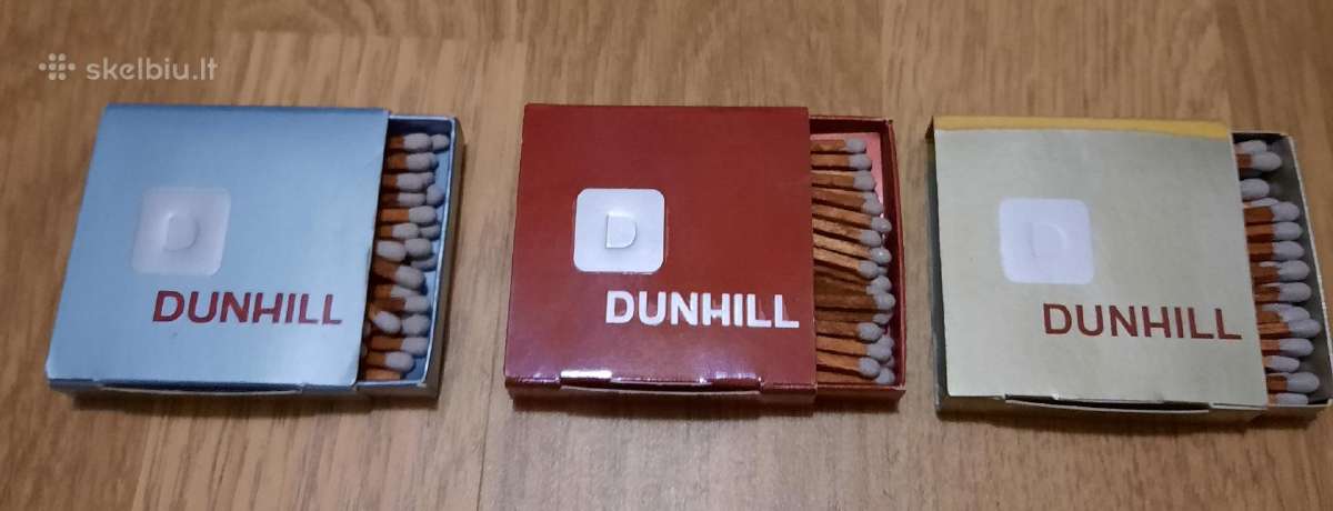 Dunhill degtukų dėžutės 3vnt.