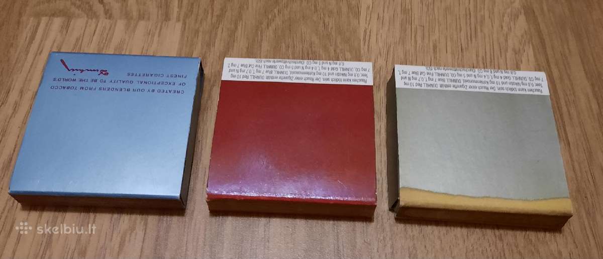 Dunhill degtukų dėžutės 3vnt. - nuotraukos Nr. 2