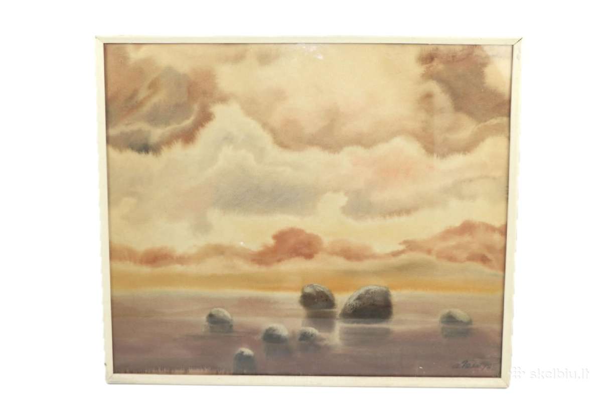 Popierius vandeniniai dažai, 1973 metu, 62x72 см
