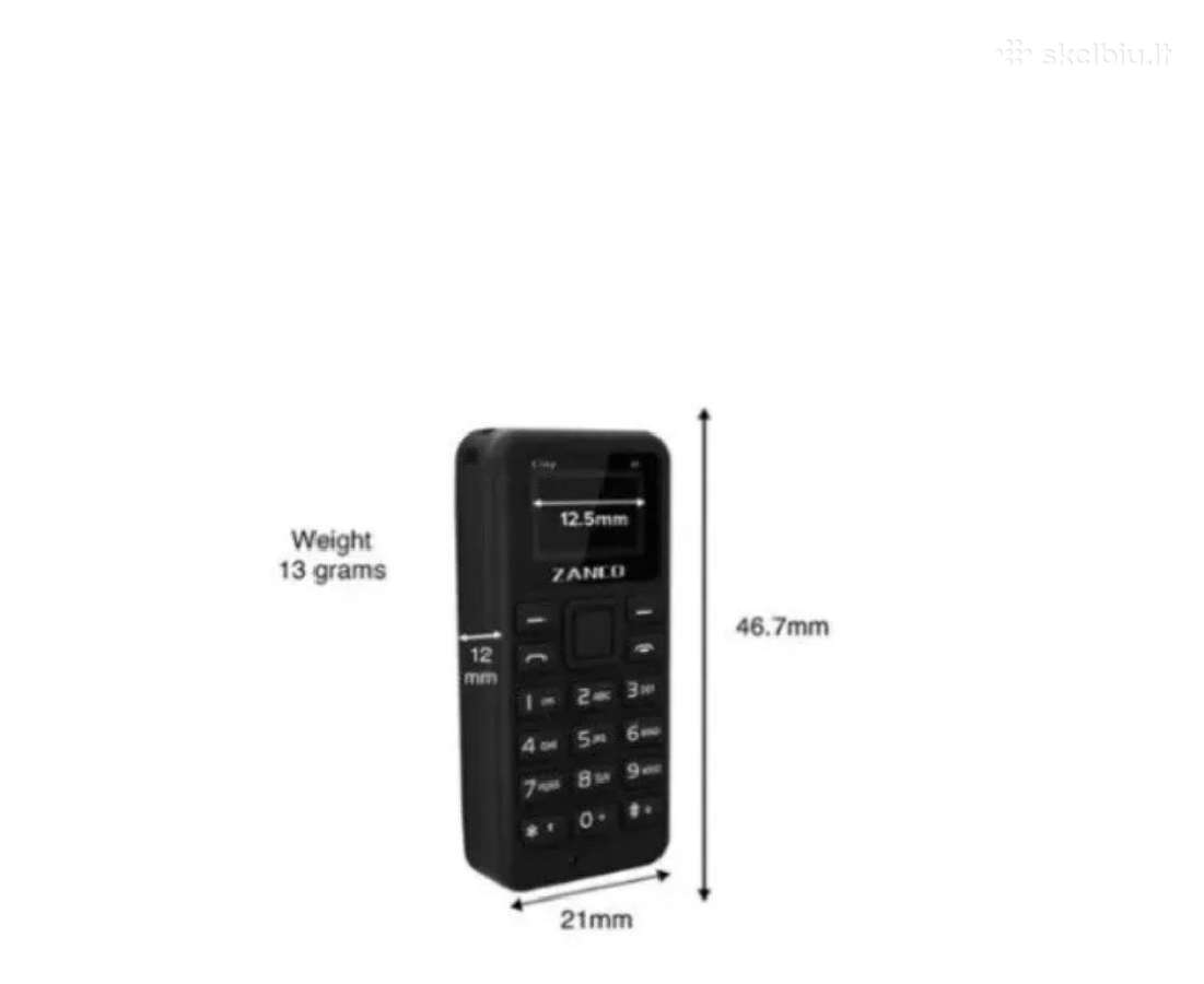 Zanco tiny1 labai mažas telefonas (naujas) - nuotraukos Nr. 2