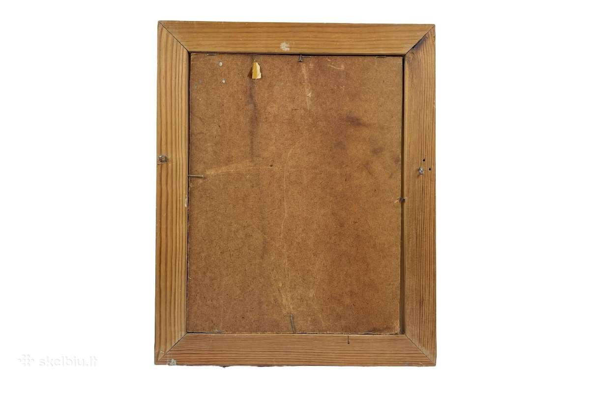 Kartonas ,aliejus. 34.8x42,7 cm. 25x33 см kaina 25 - nuotraukos Nr. 4