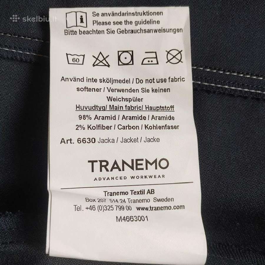 Ugniai atspari darbo striukė Tranemo - nuotraukos Nr. 8
