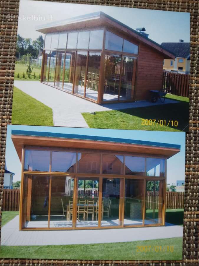 Terasų, balkonų, lodžijų stiklinimas, langai durys - nuotraukos Nr. 22