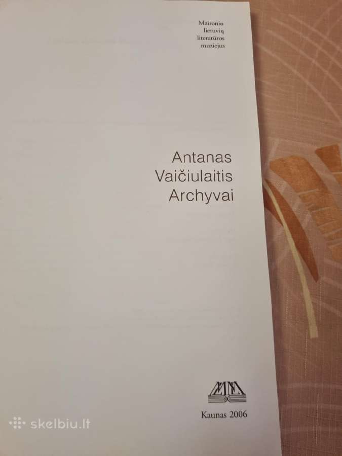 Antanas Vaičiulaitis Archyvai - nuotraukos Nr. 3