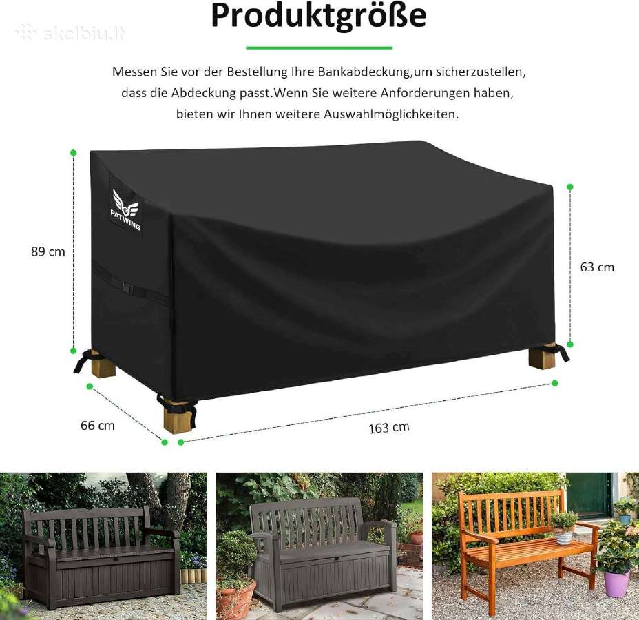 Apsauginis sodo suoliuko uždangalas - nuotraukos Nr. 2