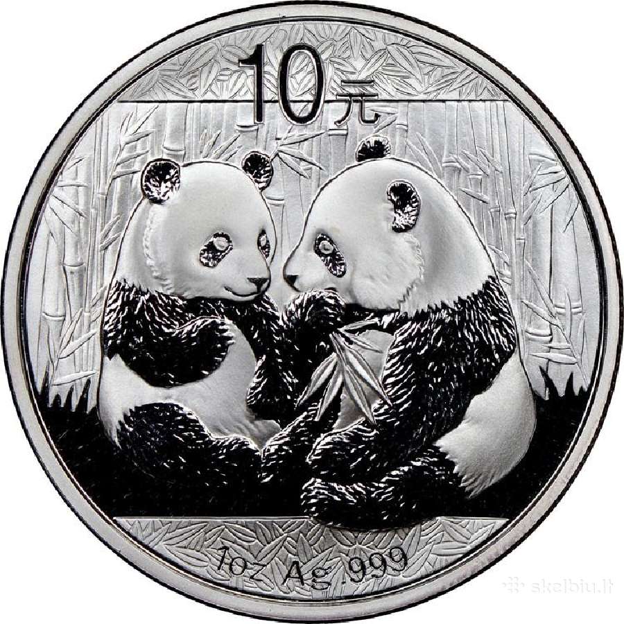 Kinija Panda serijos monetos senesnių metų