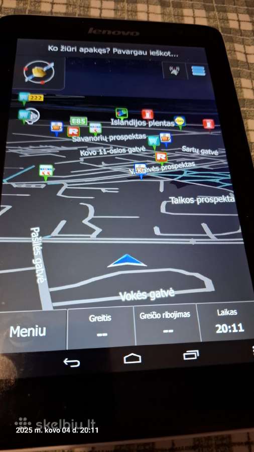 GPS Lenovo tab A5500-h - nuotraukos Nr. 6