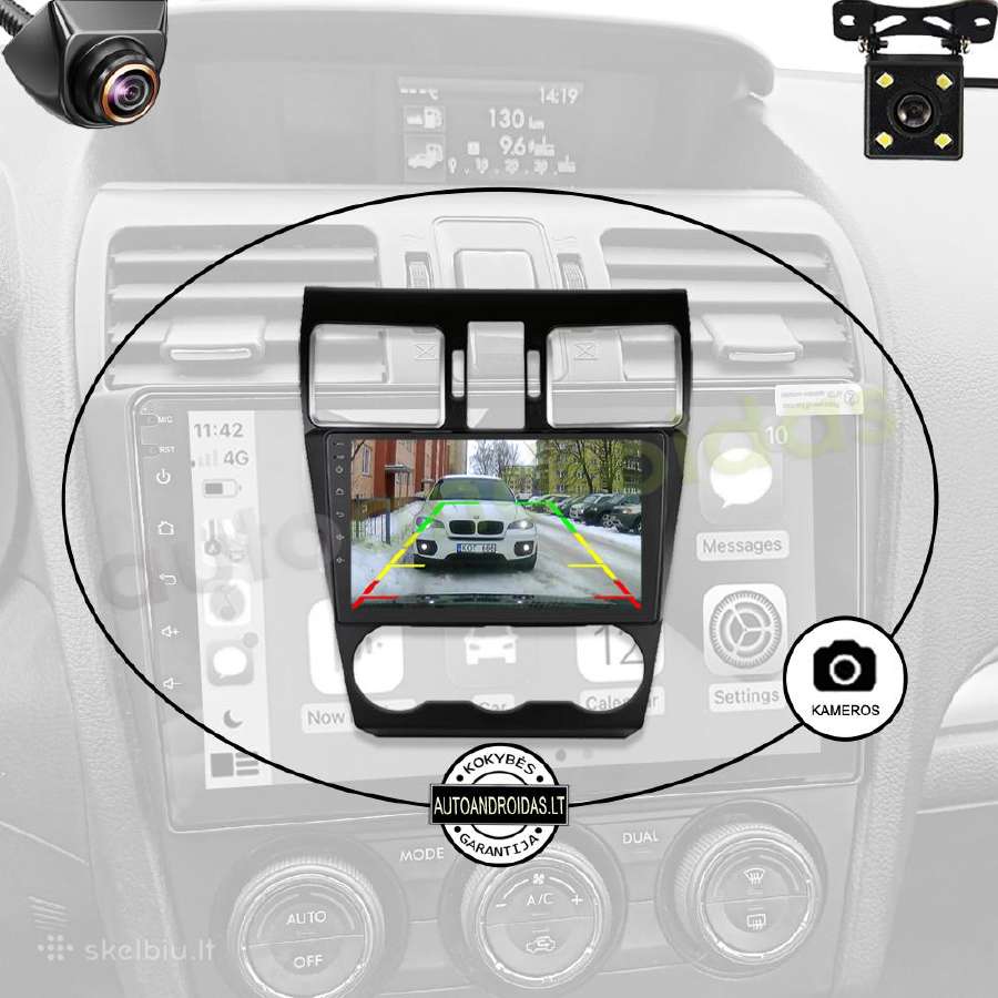 Subaru Impreza Forester 2012-18 Android multimedia - nuotraukos Nr. 7