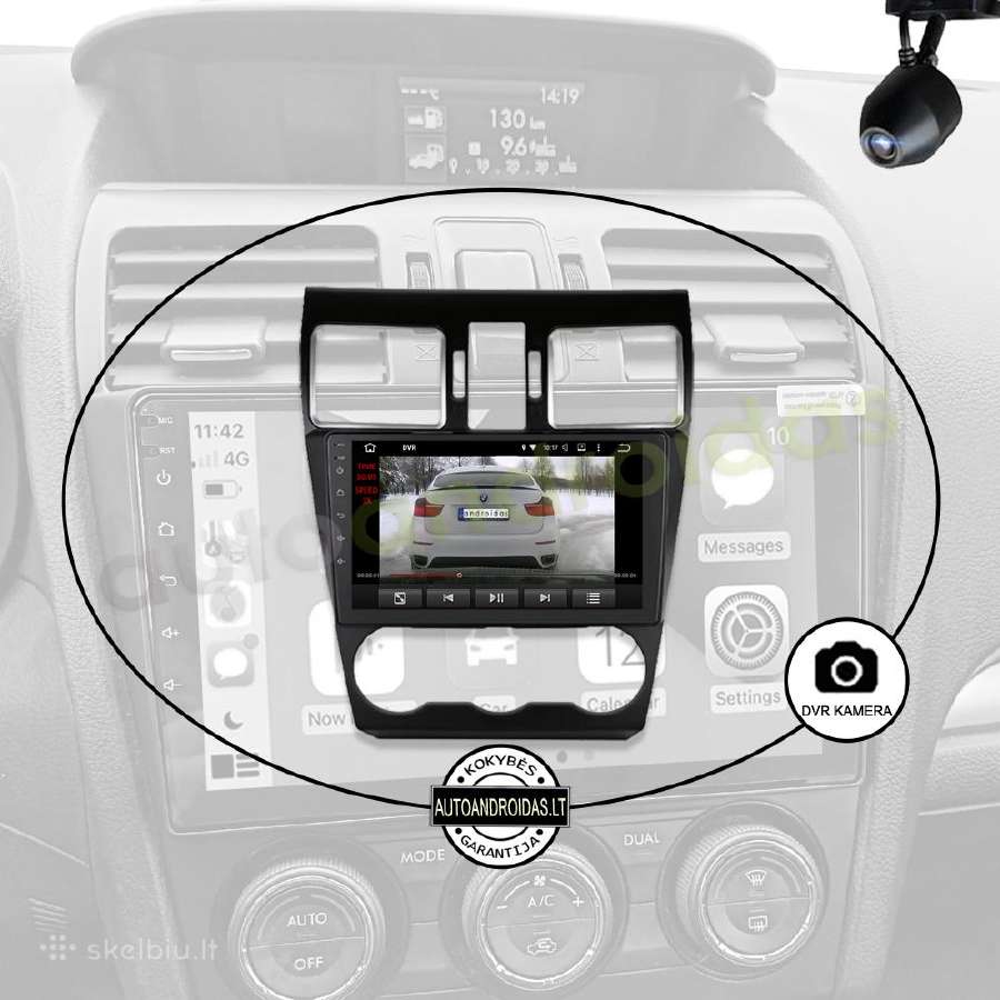 Subaru Impreza Forester 2012-18 Android multimedia - nuotraukos Nr. 8