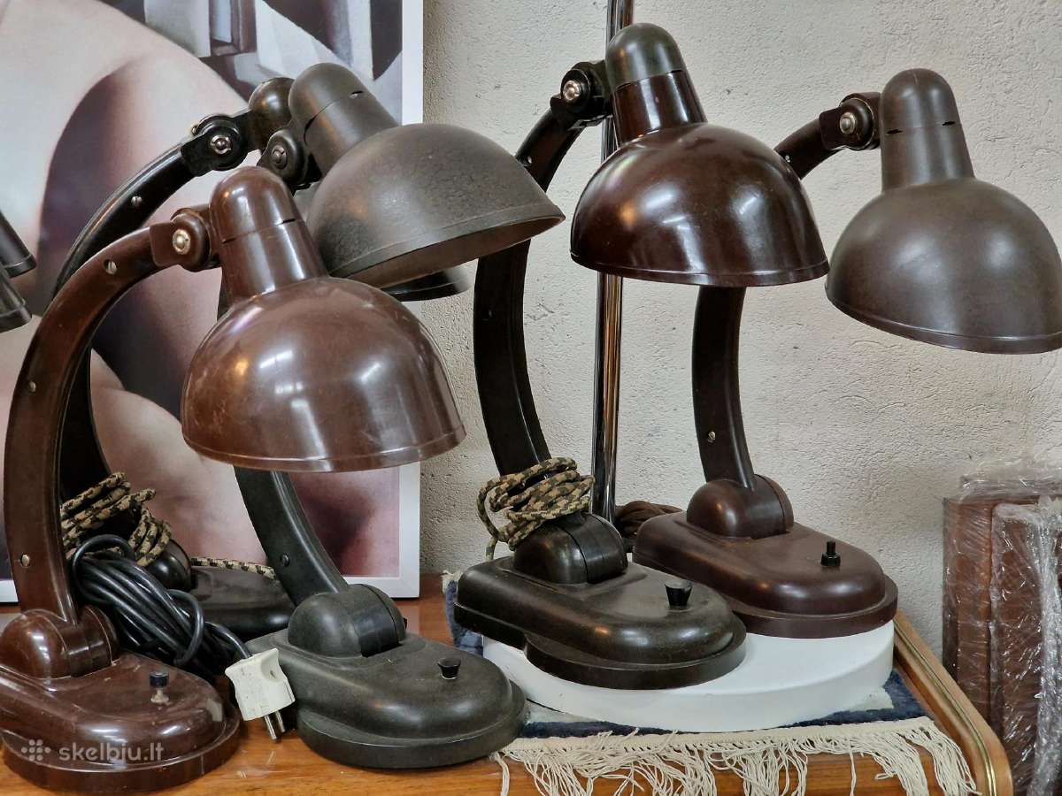 Vintažinės mid century bakelitinės stalo lempos - nuotraukos Nr. 2