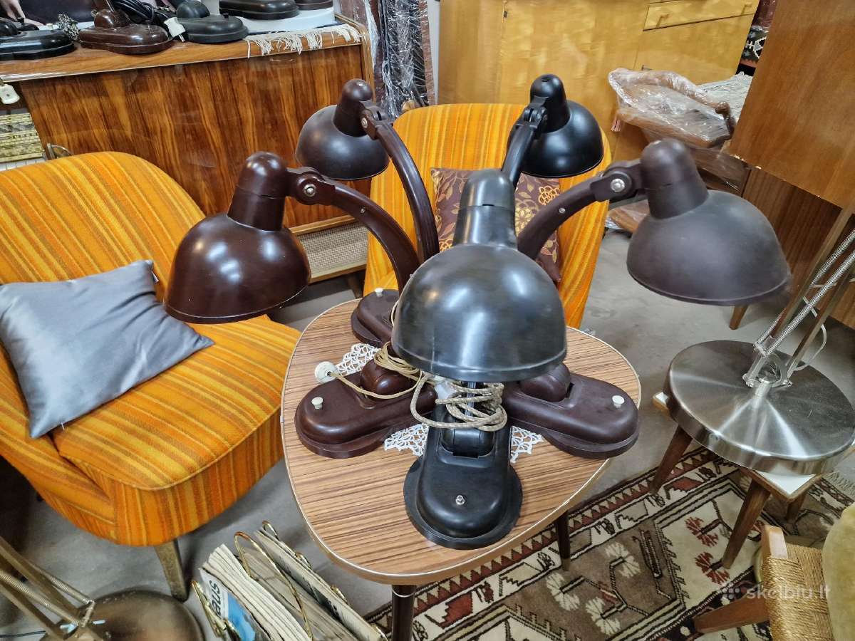 Vintažinės mid century bakelitinės stalo lempos - nuotraukos Nr. 3